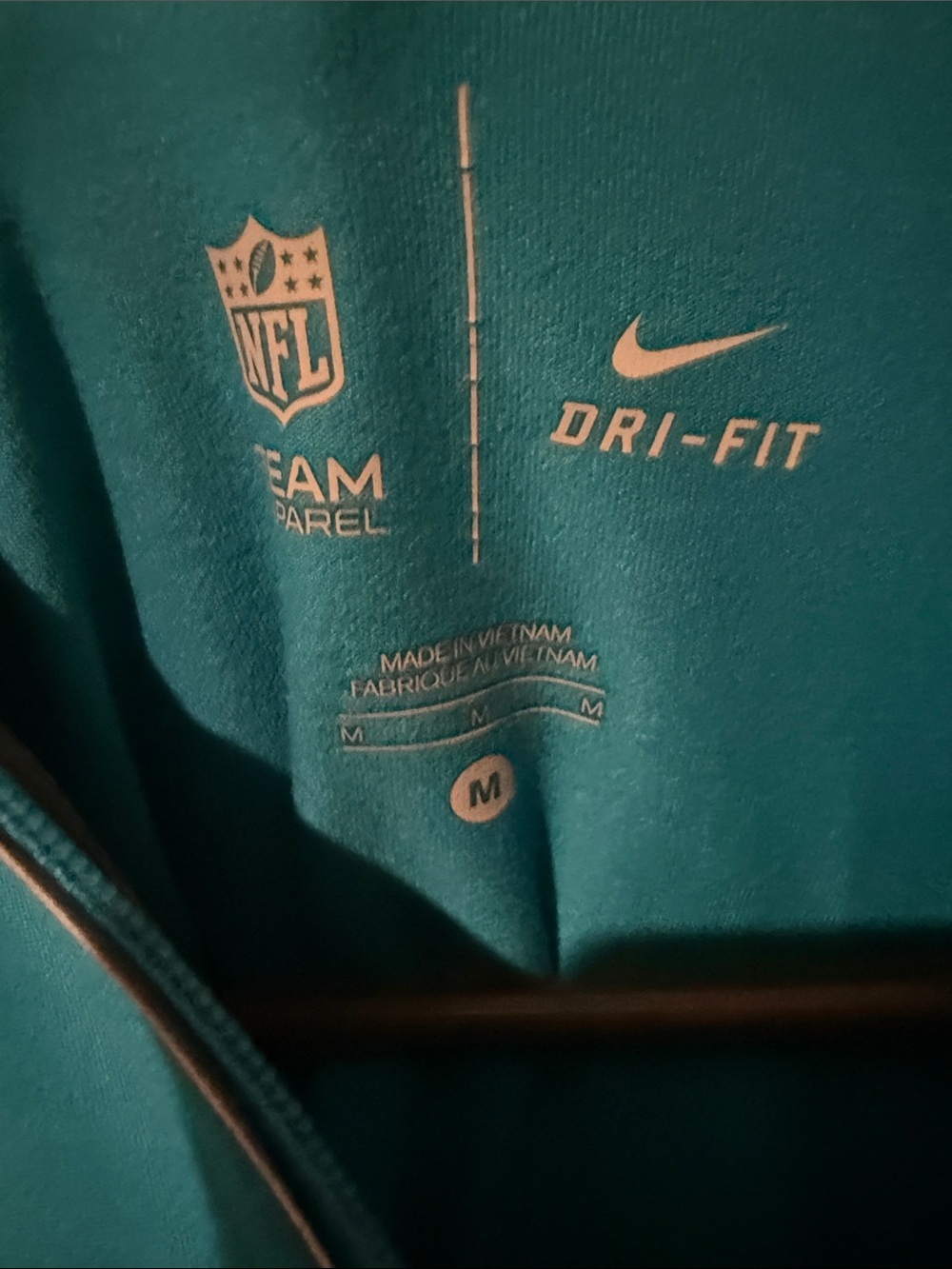 Carolina Panthers Women's Teal 1/4 Zip Pullover - Picture 3 of 8